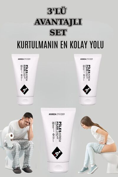 XSECRET Piles Bakım Kremi 50 ML X 3 Adet