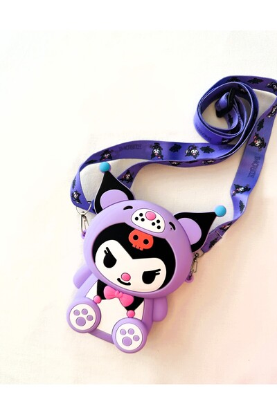 Kromi Çocuk Çanta Cüzdan Kuromi Lila