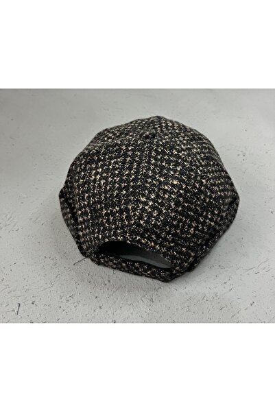 ZERAMİNE Wool Textured Unisex Fisherman Hat – Vintage Docker Model - Lined - Velcro Fastener