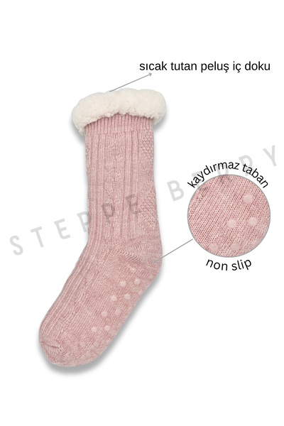 STEPPE BERRY Kışlık Peluş Ev Çorabı