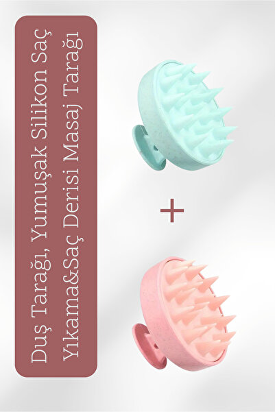 Tuberose مشط الاستحمام من السيليكون الناعم لغسل الشعر وتدليك فروة الرأس، عبوة...