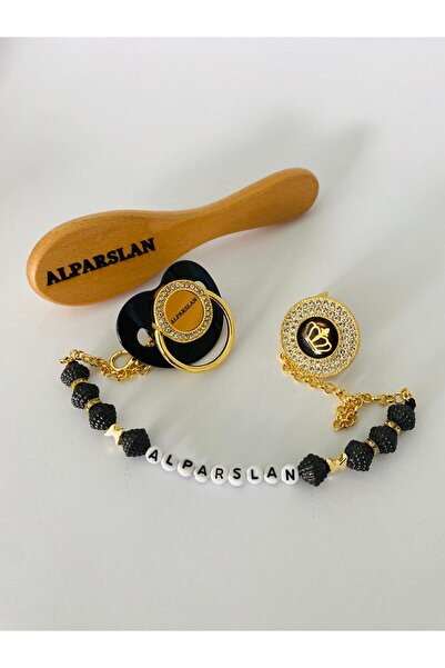 LİFİİ KİŞİYE ÖZEL TASARIMLI İSİMLİ-EMZİK-EMZİK ASKISI ZİNCİR-BEBEK FIRÇASI %1...