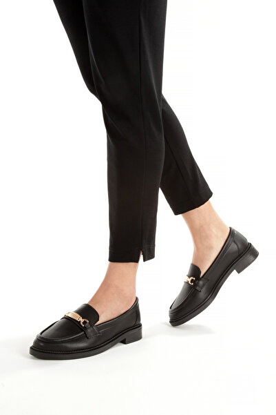 SH SİLVER MODA Kadın Loafer Makosen Casual Tokalı Günlük Yumuşak hafif rahat Ayakkabı