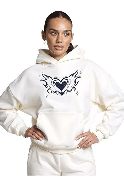 ArtYus Unisex Heart Gothic Colorat Special cu imprimeu Bumbac supradimensiona...