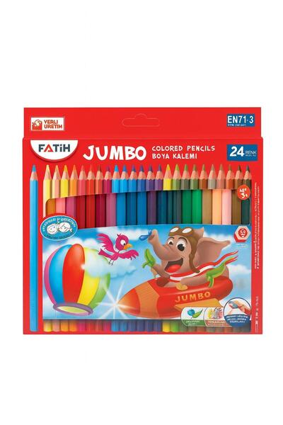 Fatih Dry Paint Cardboard Box Jumbo Full Size 24 Colors