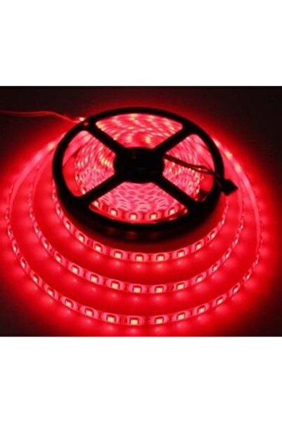 ALLES 5MT İÇ MEKAN KIRMIZI ŞERİT LED 12V 5050/60 5 METRE