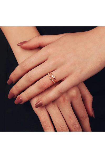 Silver berry S925 Brightening Stars Ring Size 52 Ajustable