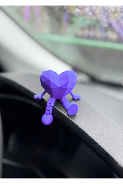 craftopya Araç İçi Sevimli Kalp Torpido Süsü - Flexi Kalp