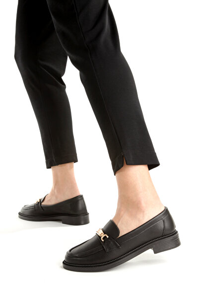 SH SİLVER MODA Kadın Loafer Makosen Casual Tokalı Günlük Yumuşak hafif rahat Ayakkabı