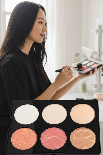 wonderway 6'lı Highlighter & Allık Paleti