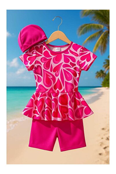 LC Waikiki Üç Parça Kız Çocuk Boneli Mayo