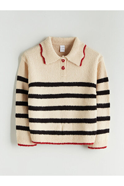 LC Waikiki Polo Neck Girl's Knitwear Sweater