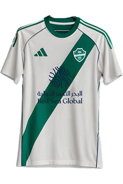 NO N4ME تيشيرت نادي الاهلي السعودي الابيض 2026 - (يتوفر مقاس اطفال)