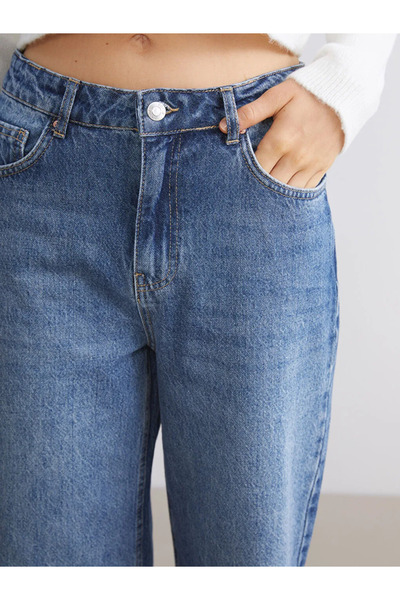 LC Waikiki Xside Blue Wideleg Women's Jean Pants