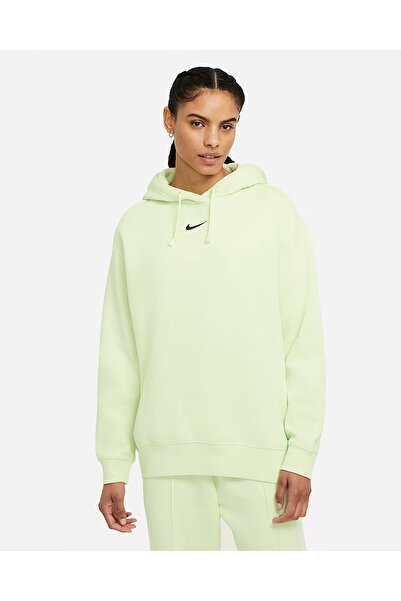 Nike Sportswear Essentials Collection Fleece Hoodie Yeşil Kadın Sweatshirt