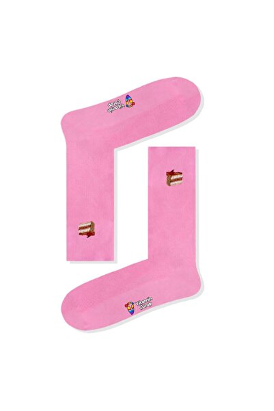 Limmon Store Cake Embroidered Colorful Socks