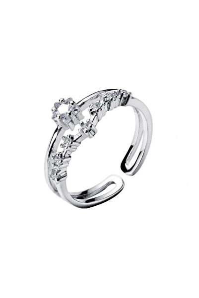 Silver berry S925 Brightening Stars Ring Size 52 Ajustable