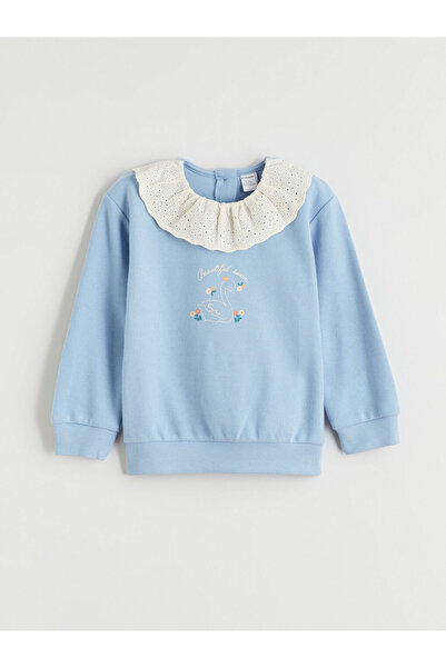 LC Waikiki guler tip Peter Pan cu imprimeu Hanorac pentru fete tricou