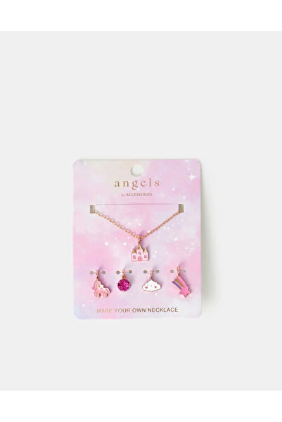 Accessorize MULTI CHARM NECKLACE Pink