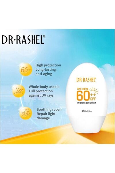 DR.RASHEL Anti-aging and moisturizing sunscreen cream with SPF 60++ 60g