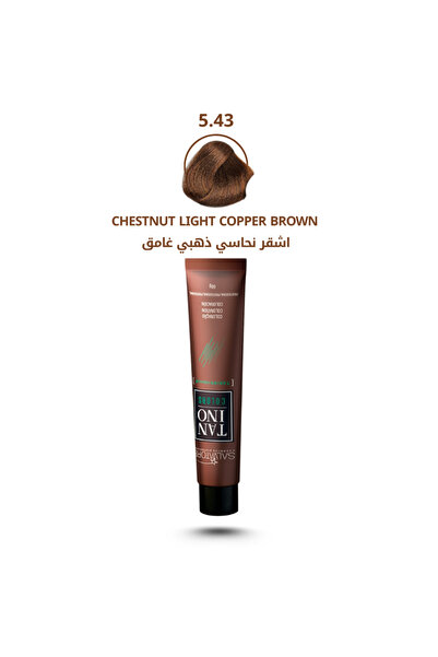 TANINO صبغة شعر أشقر نحاسي ذهبي غامق درجة اللون 5.43