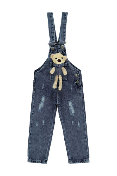 LC Waikiki Girls Kız Çocuk Salopet 2-5 Yaş Mavi