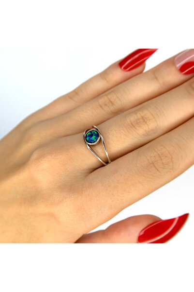 Silver berry S925 Sky Eye Ring , size 52