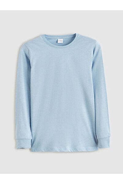 LC Waikiki Top de pijama pentru băiat albastru guler rotund