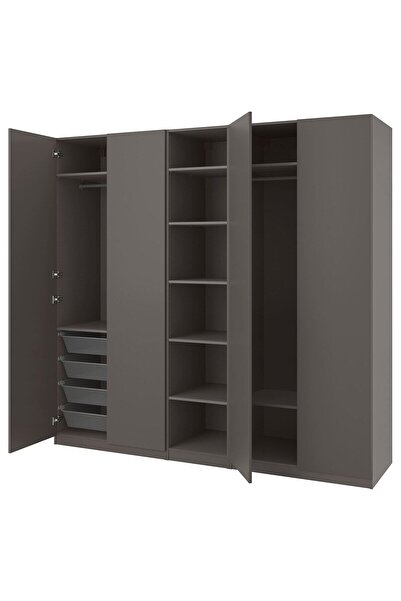 hobiurun PAX gardırop, koyu gri, 250x60x236 cm