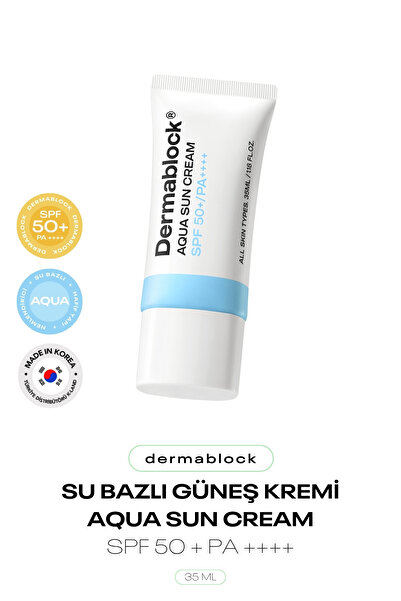 DERMABLOCK Su Bazlı Kore Güneş Kremi Aqua Sun Cream SPF 50 + PA ++++