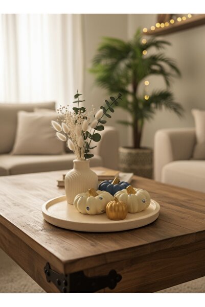 Lina Art hediyelik Dekoratif Görsel Kabak Seti ( Tabak 24 cm )