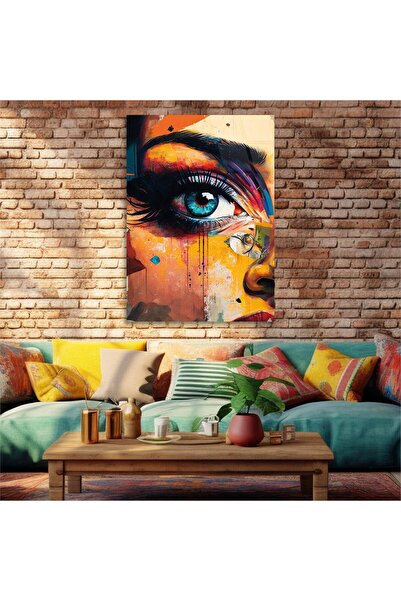 seninürünün Sticlă unică tematică cu imprimare artistică Real Cama TABLO247 S580