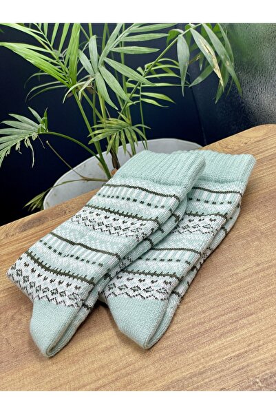 magıcgrange Wool Knitted Ethnic Patterned Unisex Socks | Warm, Comfortable and Original Winter Style |