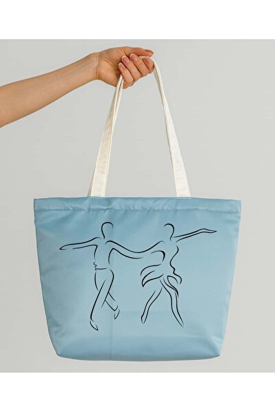 Ada Kostüm Tasarım حقيبة من الساتان غير اللامع مطبوعة من ريتمو دانسر