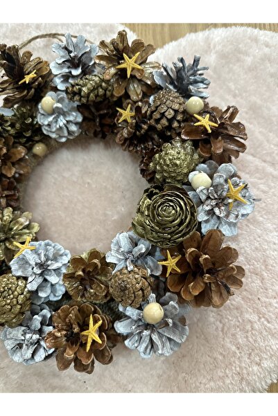 Marrone Starfish Pine Cone Door Ornament Christmas Door Ornament Wreath