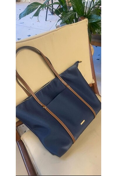 melecco Large Women's Shoulder Bag Stylish and Spacious Everyday Bag with Buckle Leather Strap Laptop Bag