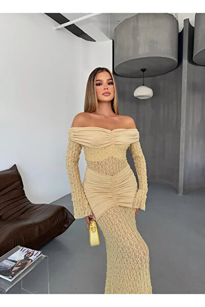 By ÖTE Dantelli elbise