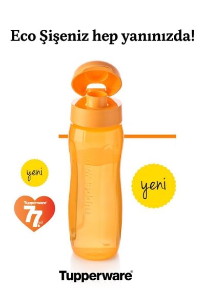 Tupperware Eco SLIM Bottle KK 500 ml ORANGE - NEW PRODUCT