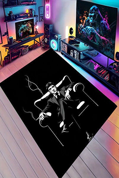 Reyhani BABA Desenli Kaymaz Taban Makinede Yıkanabilir Gaming Oyuncu Gamer Ge...