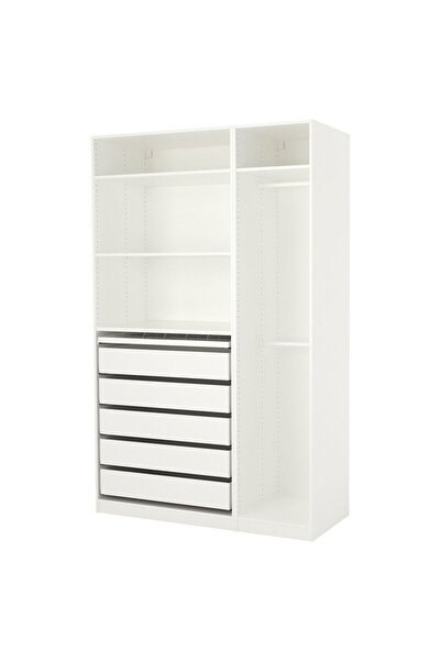 hobiurun Açık gardırop, beyaz, 150x58x236 cm