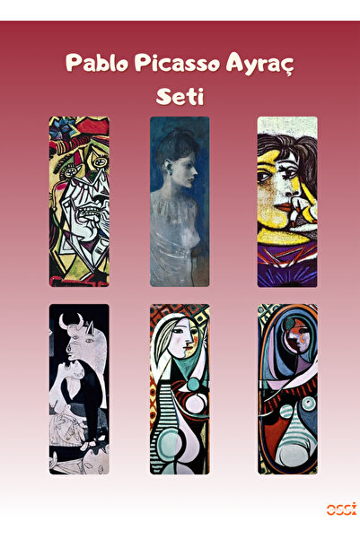 OssiGift مجموعة فواصل الكتب، مجموعة فواصل كتب بيكاسو، مجموعة من 6 فواصل كتب، ...