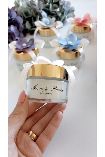 A V Concept 25 Adet Gold Kapaklı Cam Mum Hediyelik – Nişan, Söz, Nikah, Doğum...