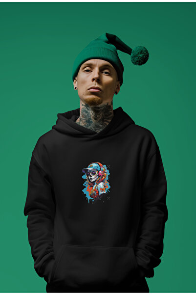 MAGORS سترة رياضية طويلة الأكمام مطبوعة بتصميم عيد الهالوين مصنوعة من القطن ب...