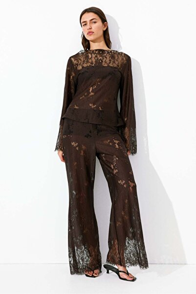 H&M Bootcut lace trousers