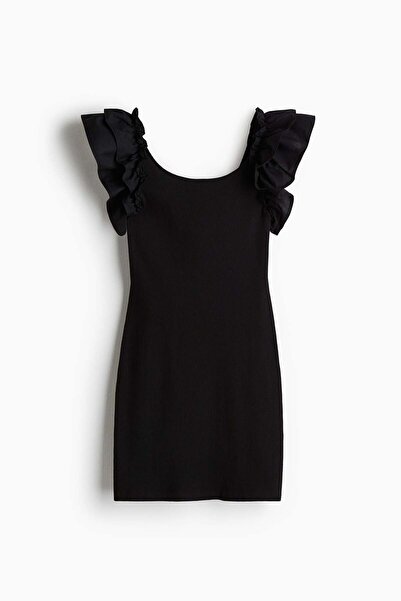 H&M Frill-trimmed jersey dress