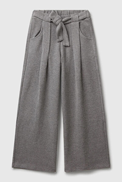 United Colors of Benetton Pamuklu Relaxed Fİt Bol Paça Pantolon Kız Çocuk PANTOLON 3UODCF06F