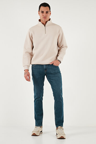 Buratti Ανδρικό τζιν παντελόνι από βαμβακερό ύφασμα κανονικής εφαρμογής με κανονική μέση και στριφτό πόδι 2203C23PARMA