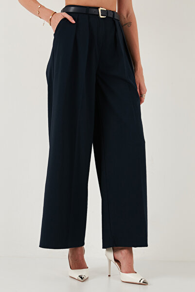 Lela Pleated Wide Leg High Waist Wide Leg Belted Palazzo Pants Pants 68351070