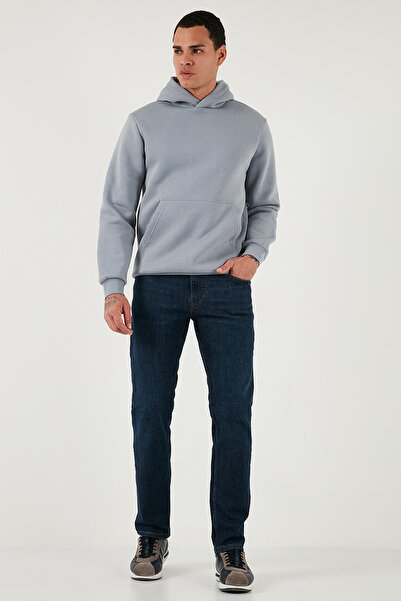 Buratti Streç Pamuklu Comfort Fit Yüksek Bel Boru Paça Jeans Erkek KOT PANTOLON 4413C41TEXAS