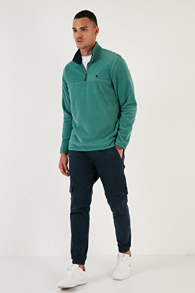 Buratti Slim Fit Anti-Pilling Non-Pilling Bato Collar Raised 2-Pack Fleece Men's Polar 5906